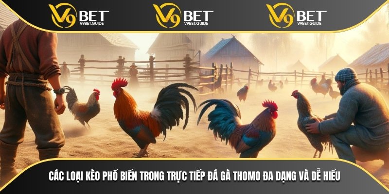 Các loại kèo phổ biến trong trực tiếp đá gà Thomo đa dạng và dễ hiểu